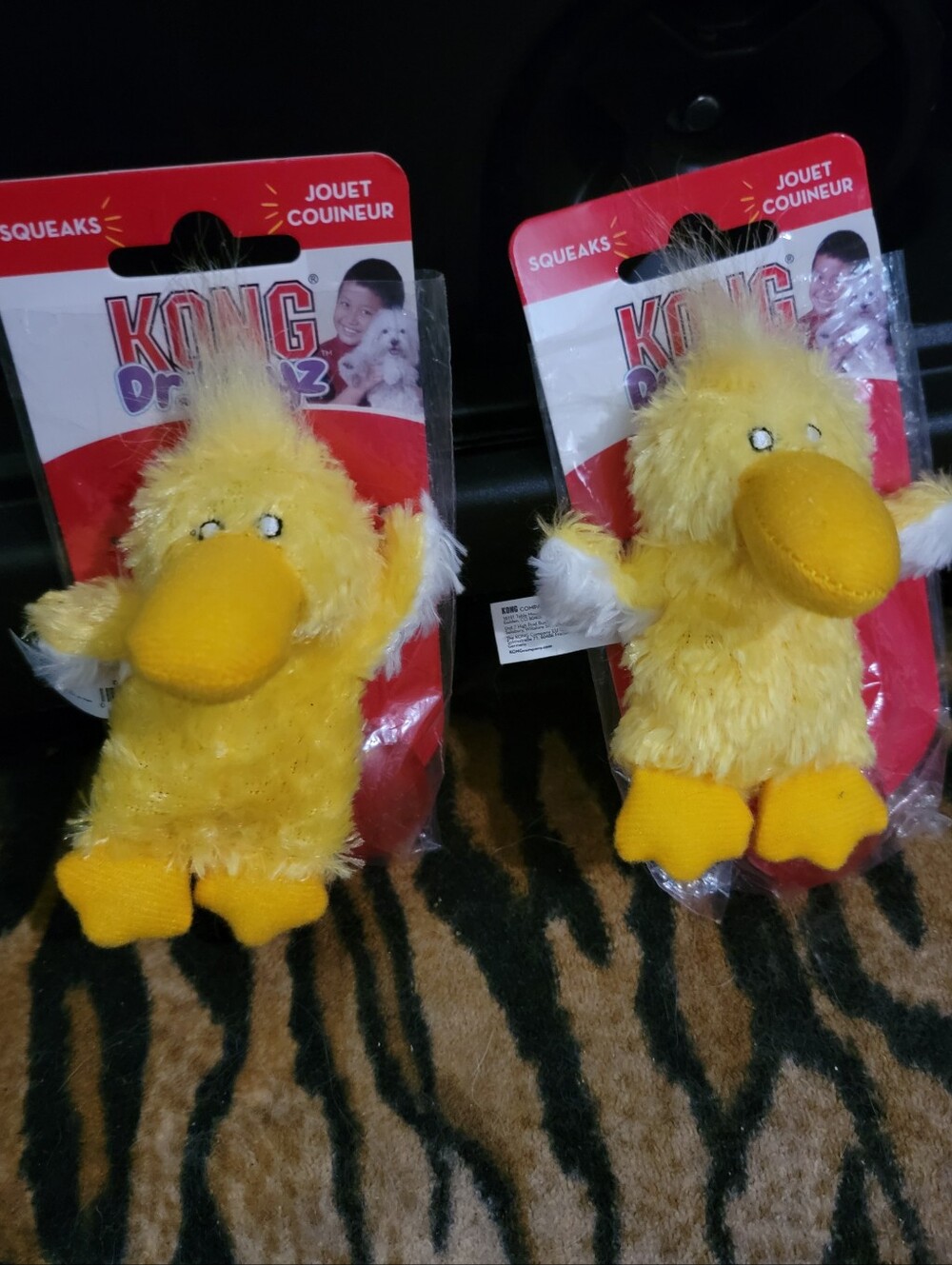 Kong Dog Duck 2 Pack Noyes Mini Xsmall Toy w Sqeaker New! Ea.